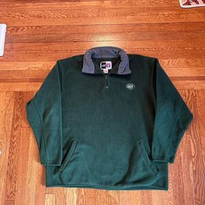 Vintage puma New York‎ jets quarter zip fleece